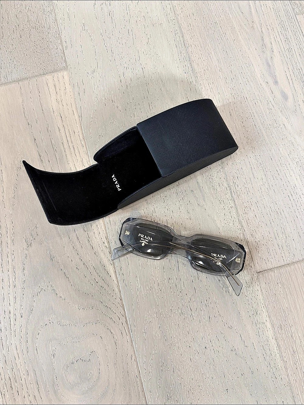 Prada Prada Symbole Sunglasses  Clear & Gray
